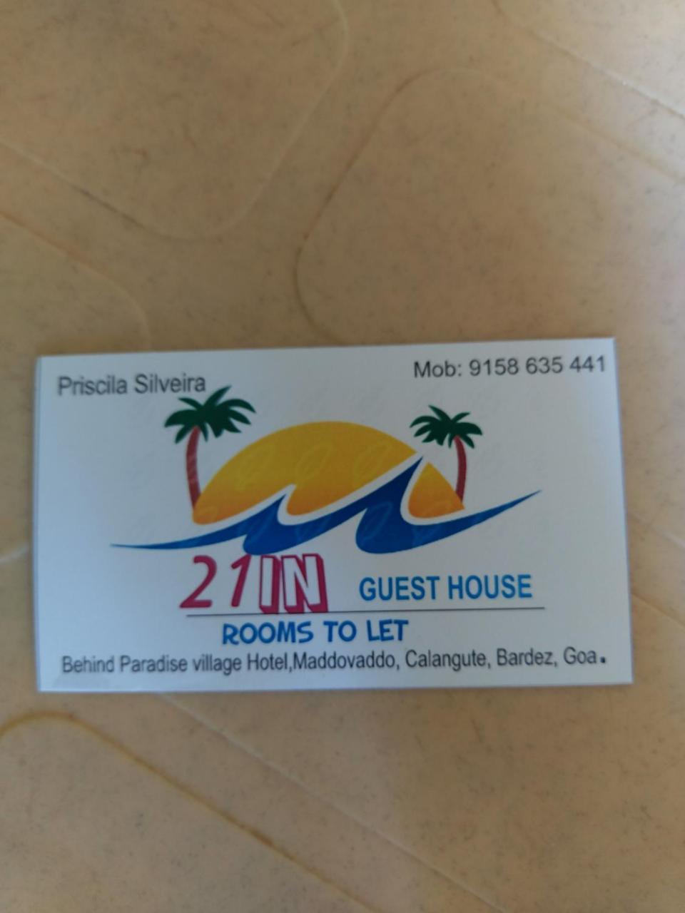 21In Guest House Calangute Exterior foto